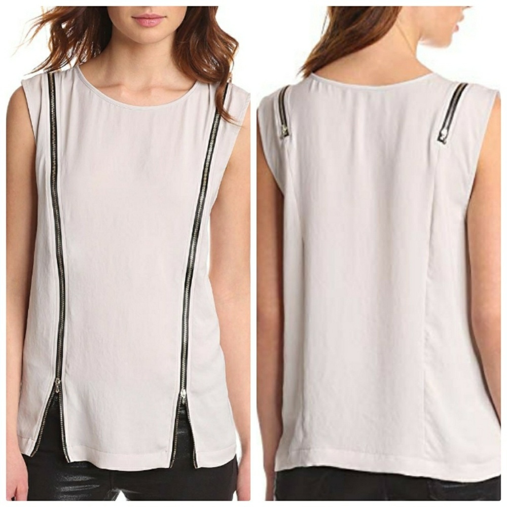 7 For Alll Mankind Rare Zipper Blouse